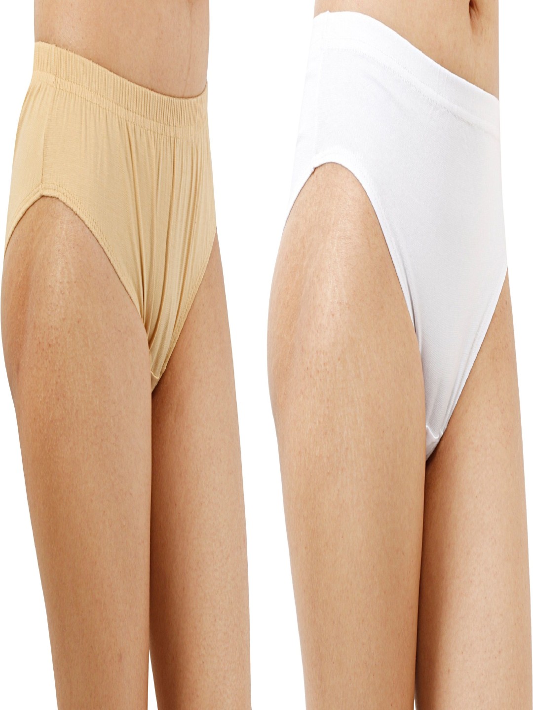 

Diving Deep Pack Of 2 Pure Cotton Mid-Rise Hipster Briefs 14_4Pantiees comb 2_XL, White