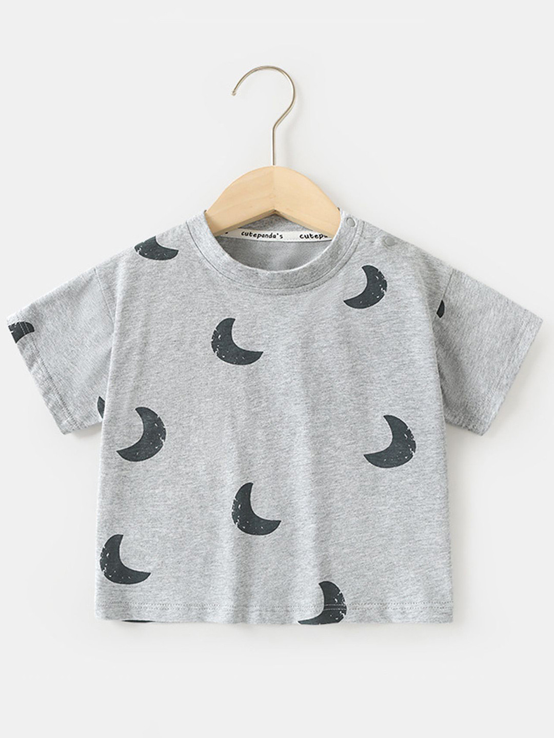 

LULU & SKY Print Cotton Top, Grey
