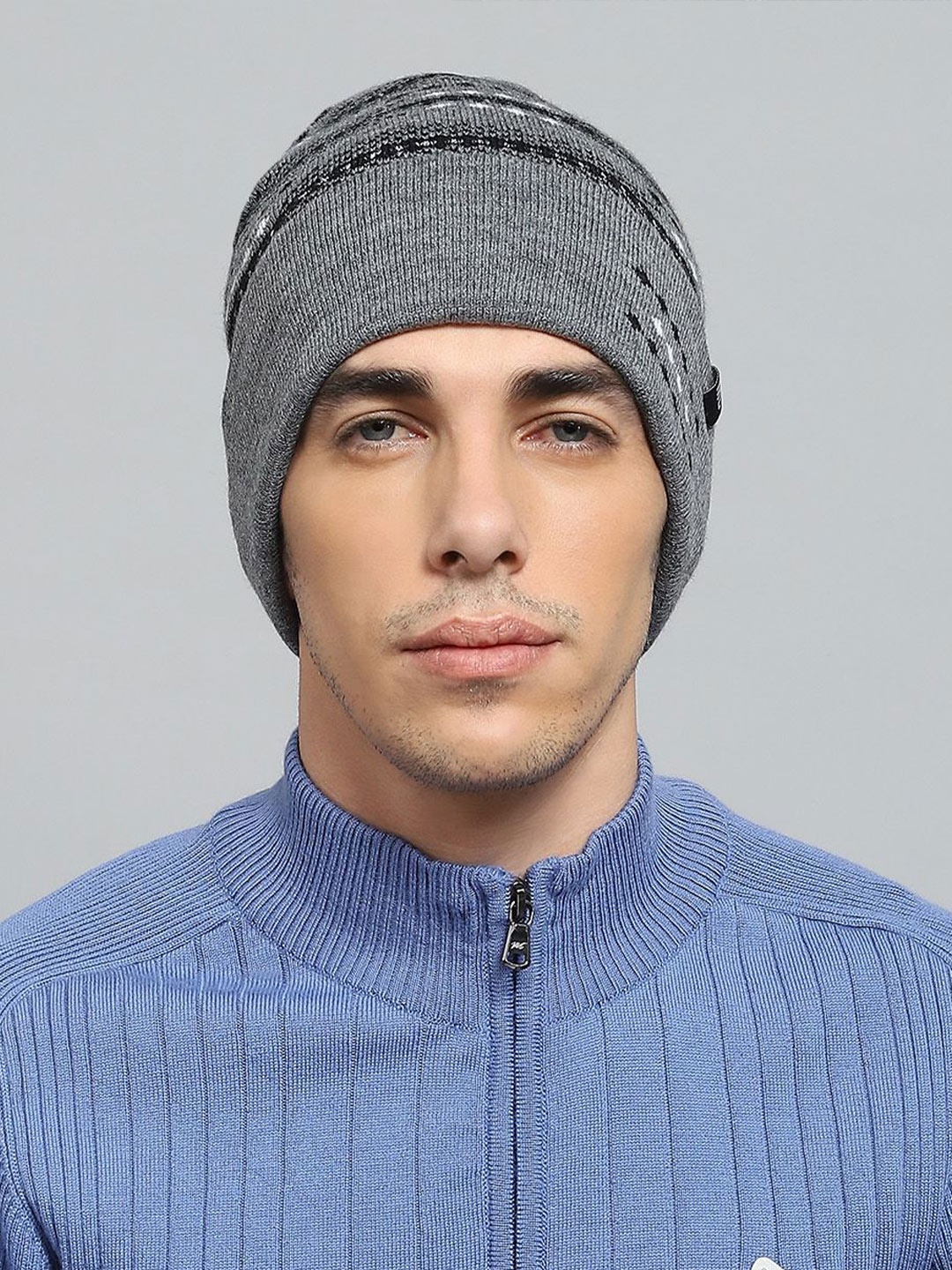 

Monte Carlo Men Woollen Beanie, Grey