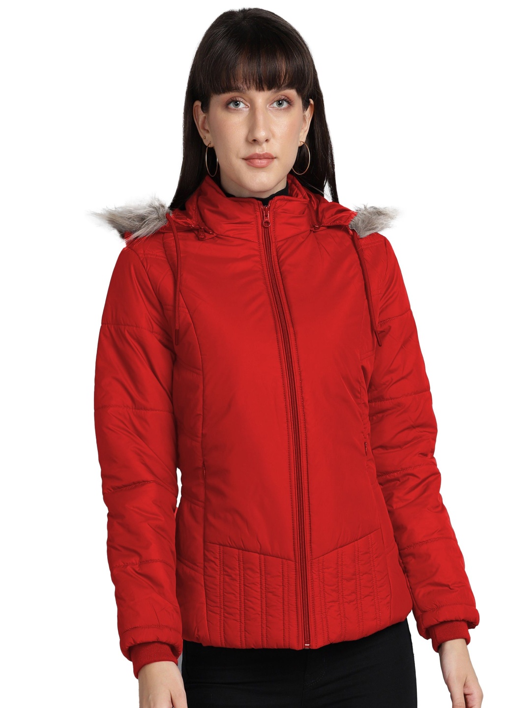 

FELLAMO Women Water Resistant Parka Jacket, Red