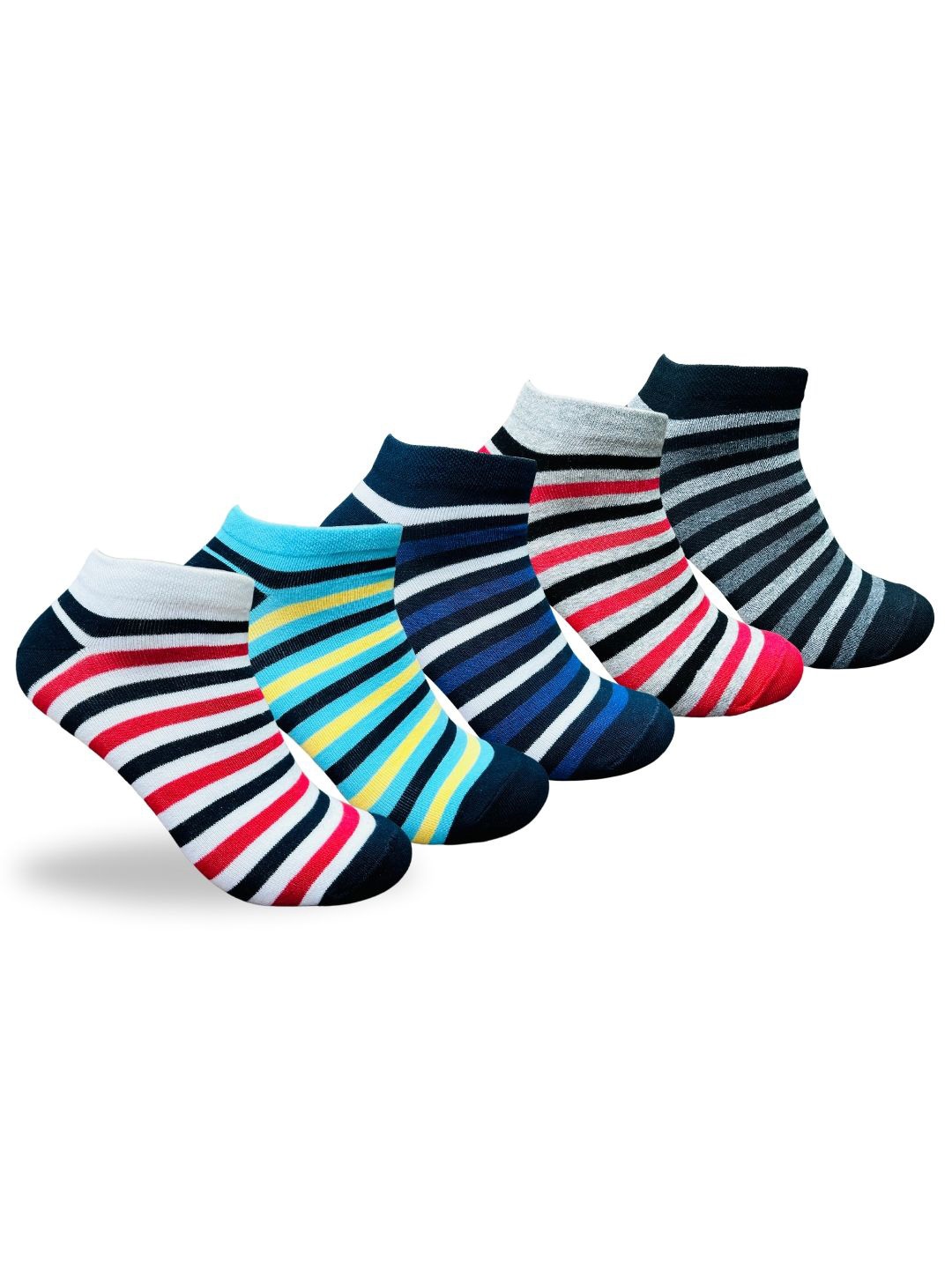 

HRX by Hrithik Roshan Women Pack Of 5 Assorted Ankle-Length Socks