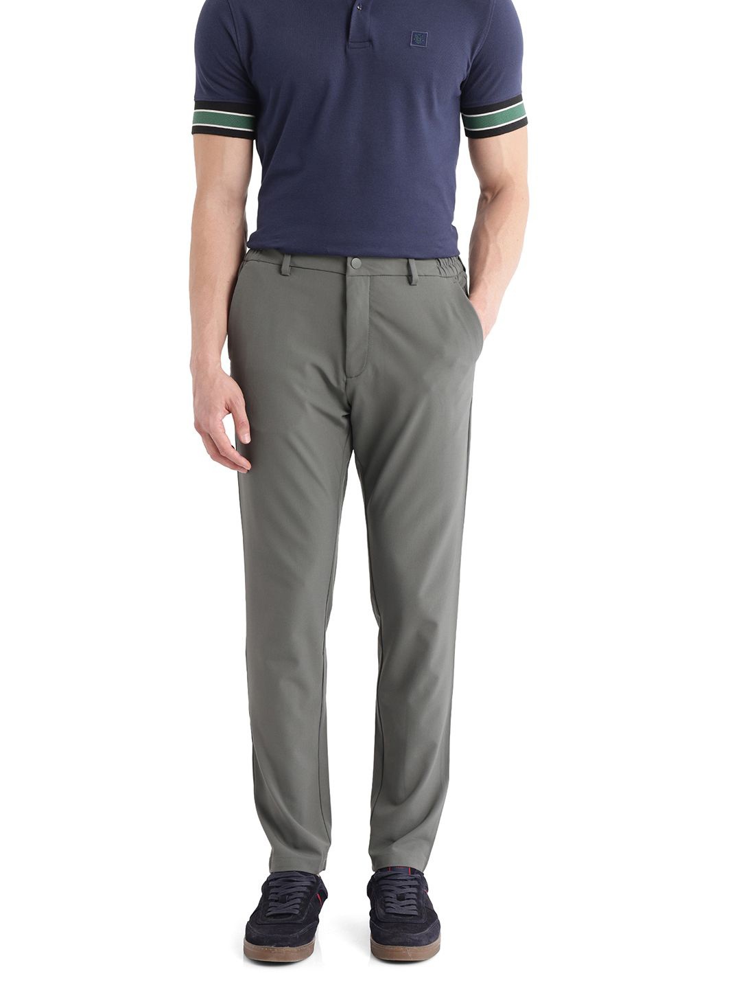 

RARE RABBIT Men Tailored Trousers, Olive