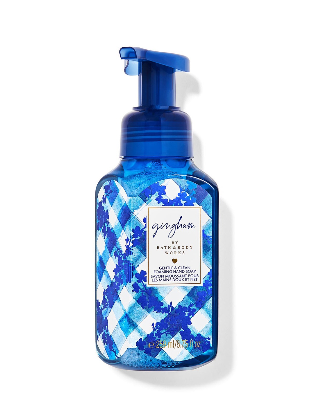 

Bath & Body Works Gingham Gentle & Clean Foaming Hand Soap - 259 ml, Blue