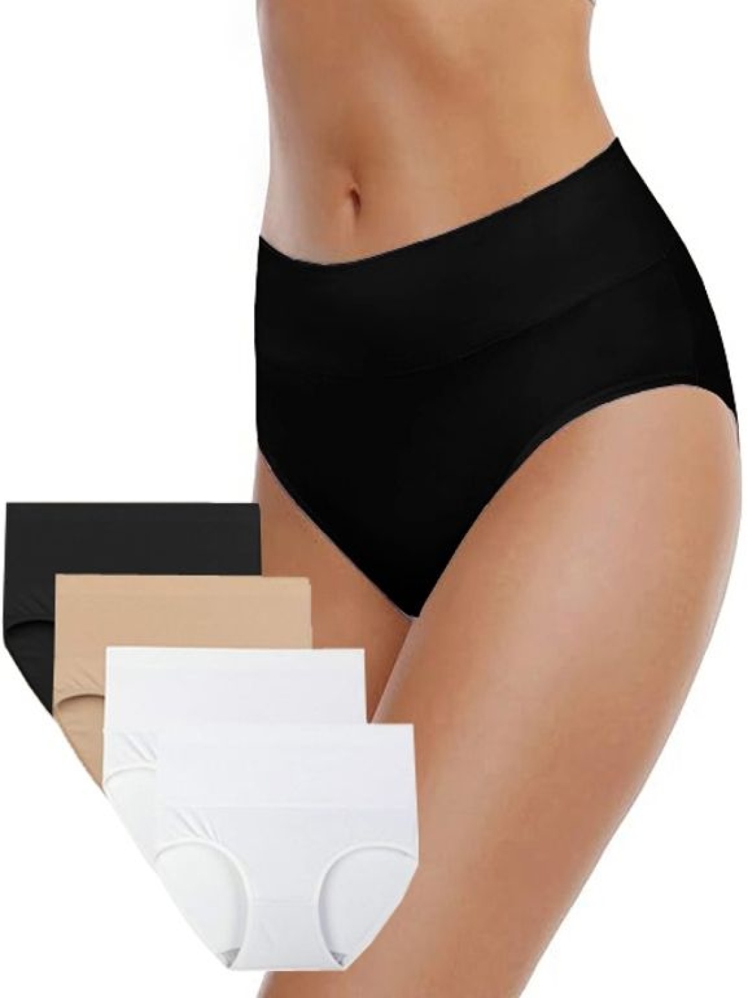 

Diving Deep Pack Of 4 Hipster Briefs DD03 B, S, W2HR 1 P_anties_4 PCS_M, Black