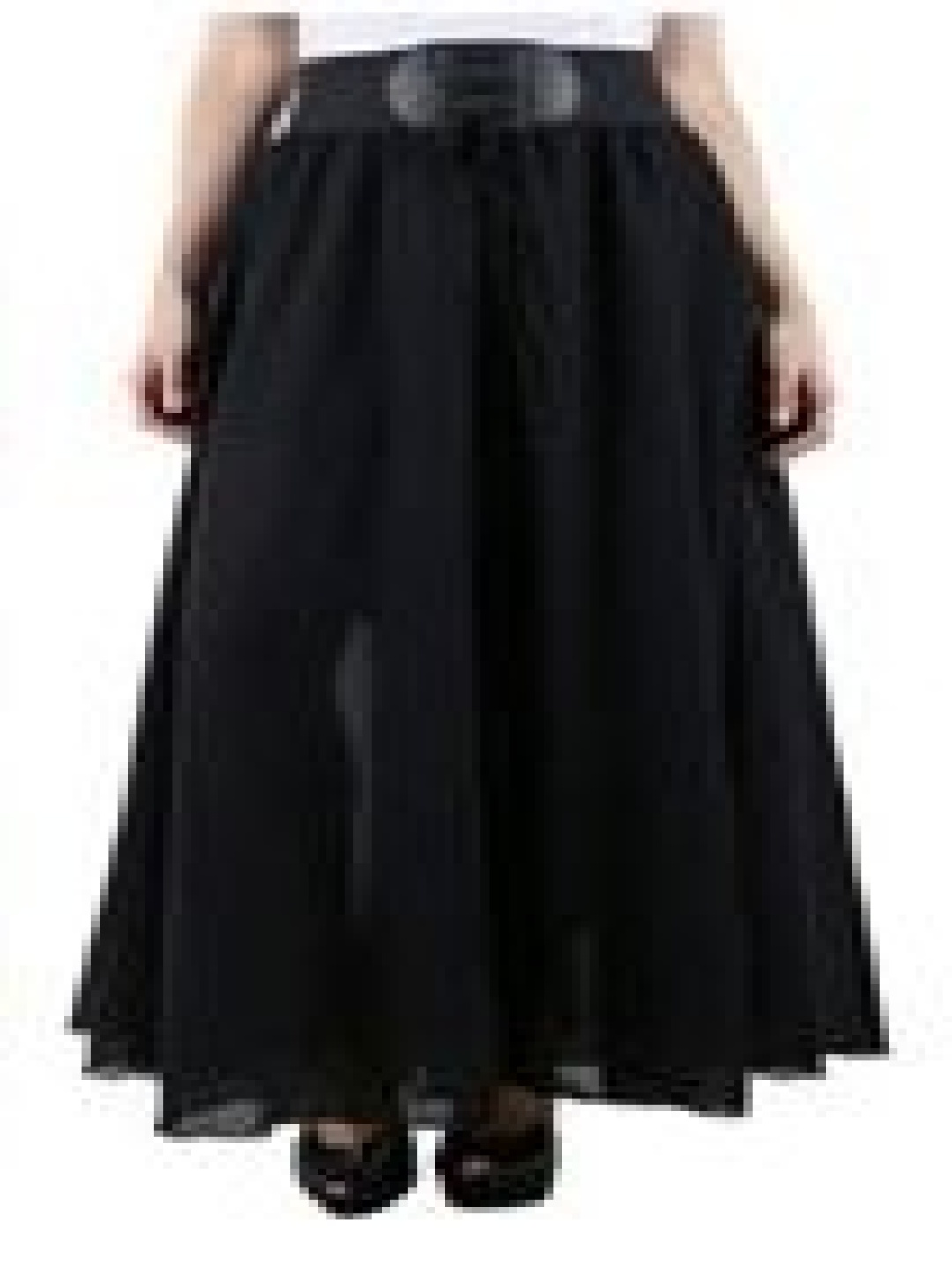 

Raabta Fashion Flared Maxi Skirts, Black