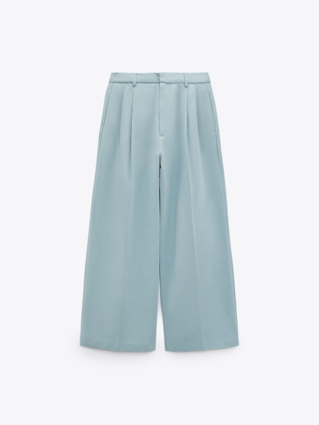 

ZARA Women Pleated Trousers, Blue