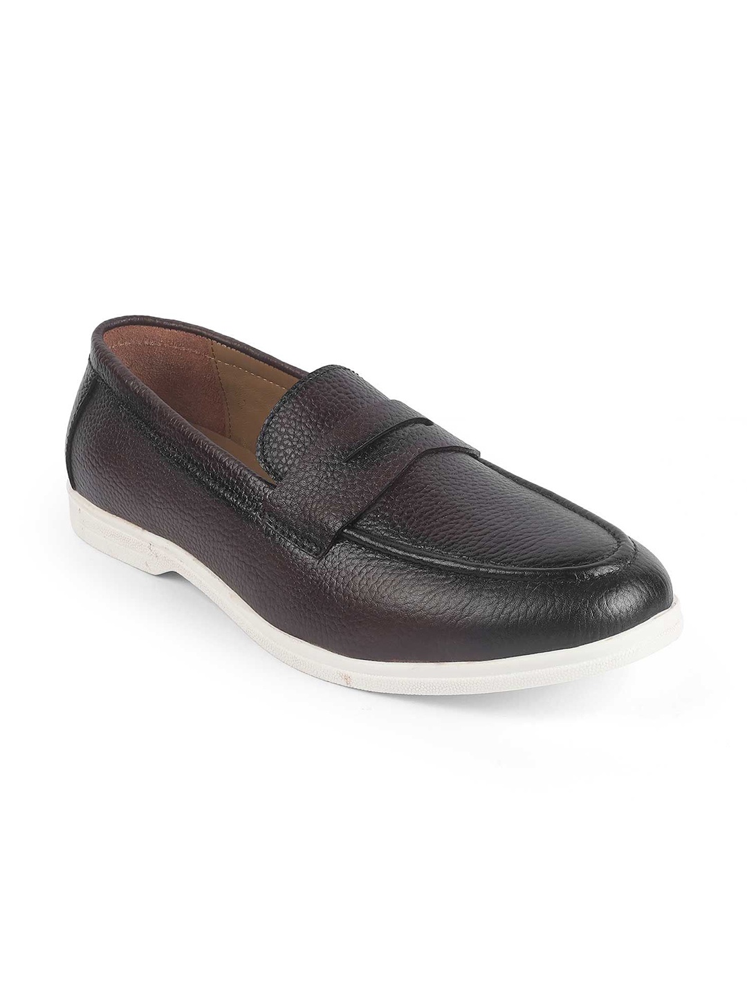 

Tresmode Ferra Brown Men's Leather Driving Penny Loafers