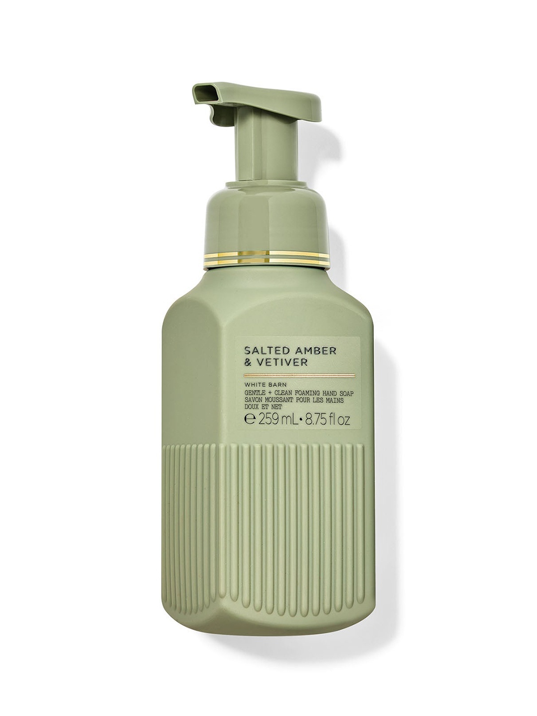 

Bath & Body Works Salted Amber & Vetiver Gentle & Clean Foaming Hand Soap - 259 ml, Green