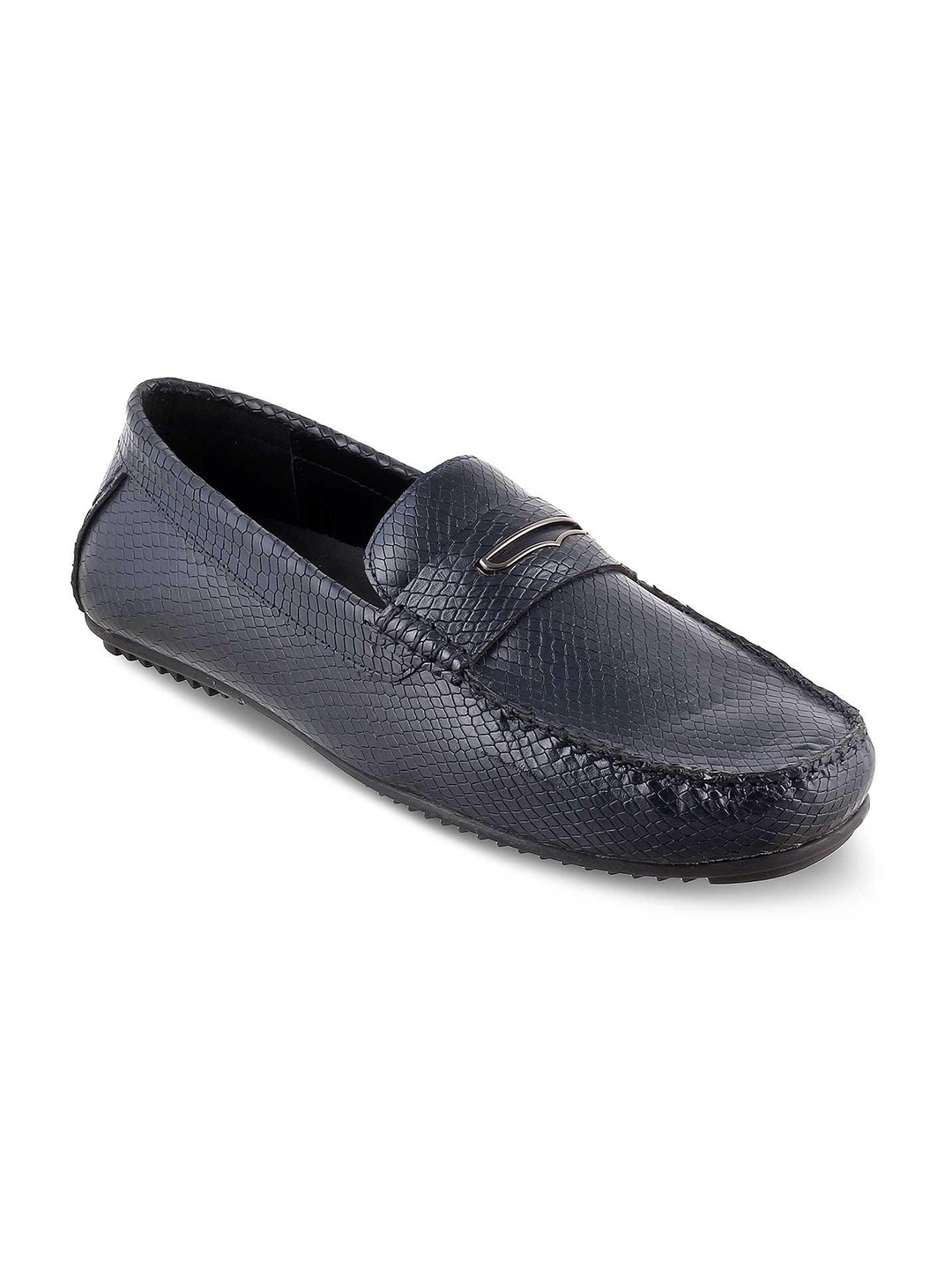 

Tresmode The Astro Blue Men Leather Formal Loafers
