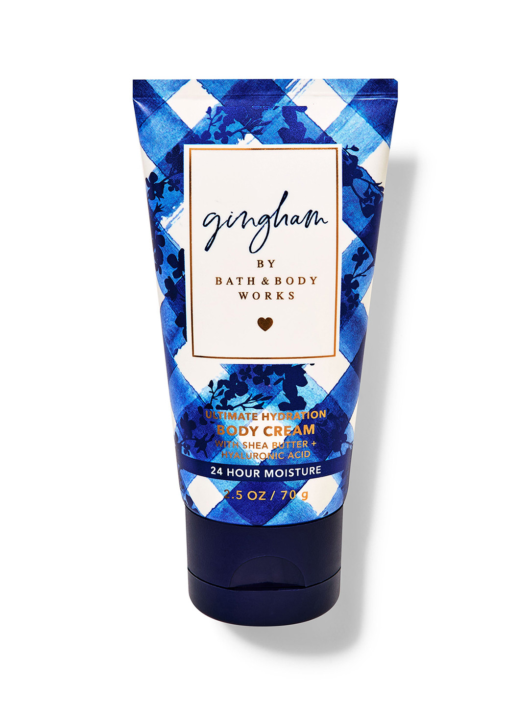 

Bath & Body Works Gingham Travel Size Ultimate Hydration Body Cream - 70g, Blue