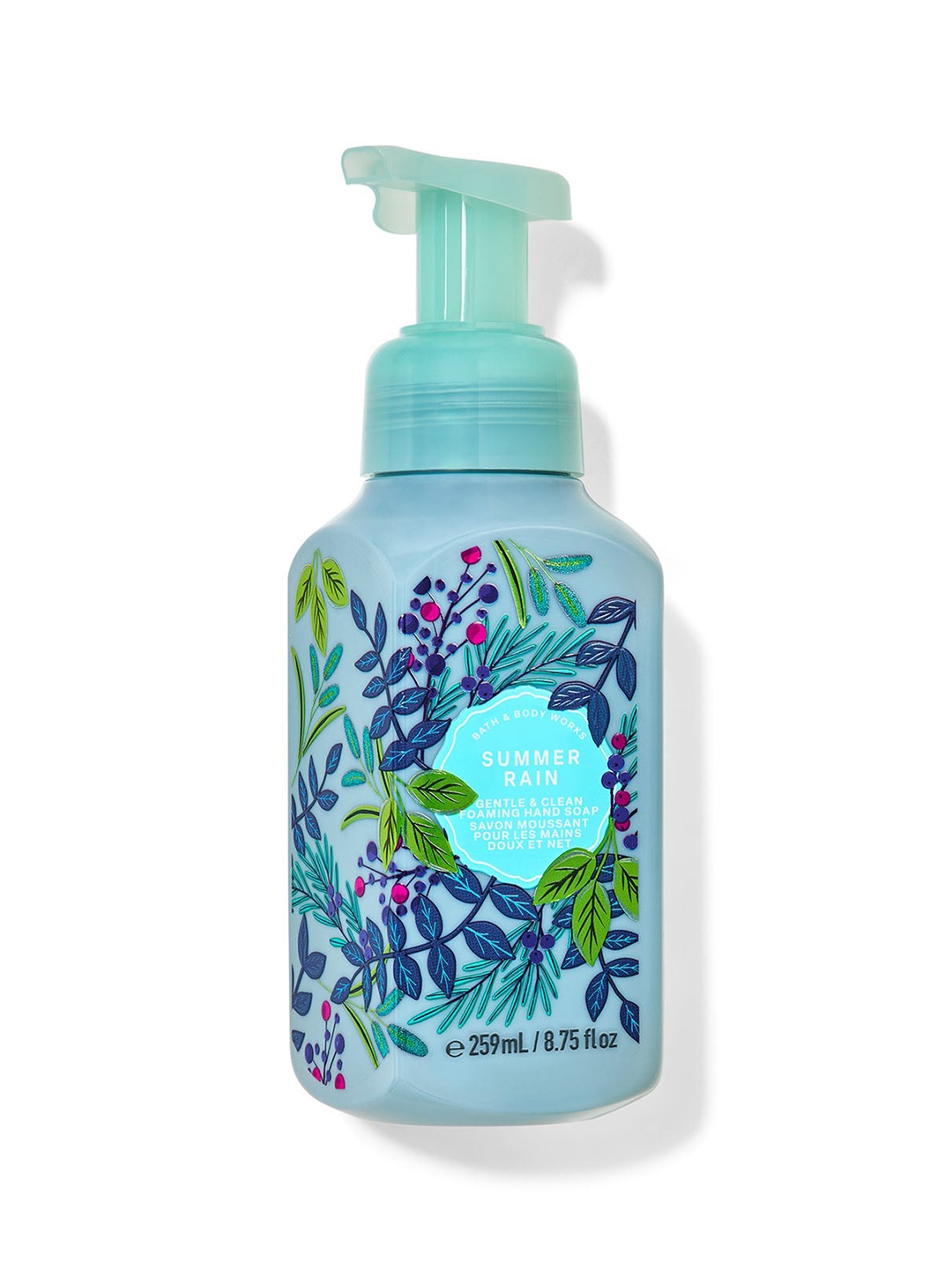 

Bath & Body Works Summer Rain Gentle & Clean Foaming Hand Soap - 259 ml, Blue