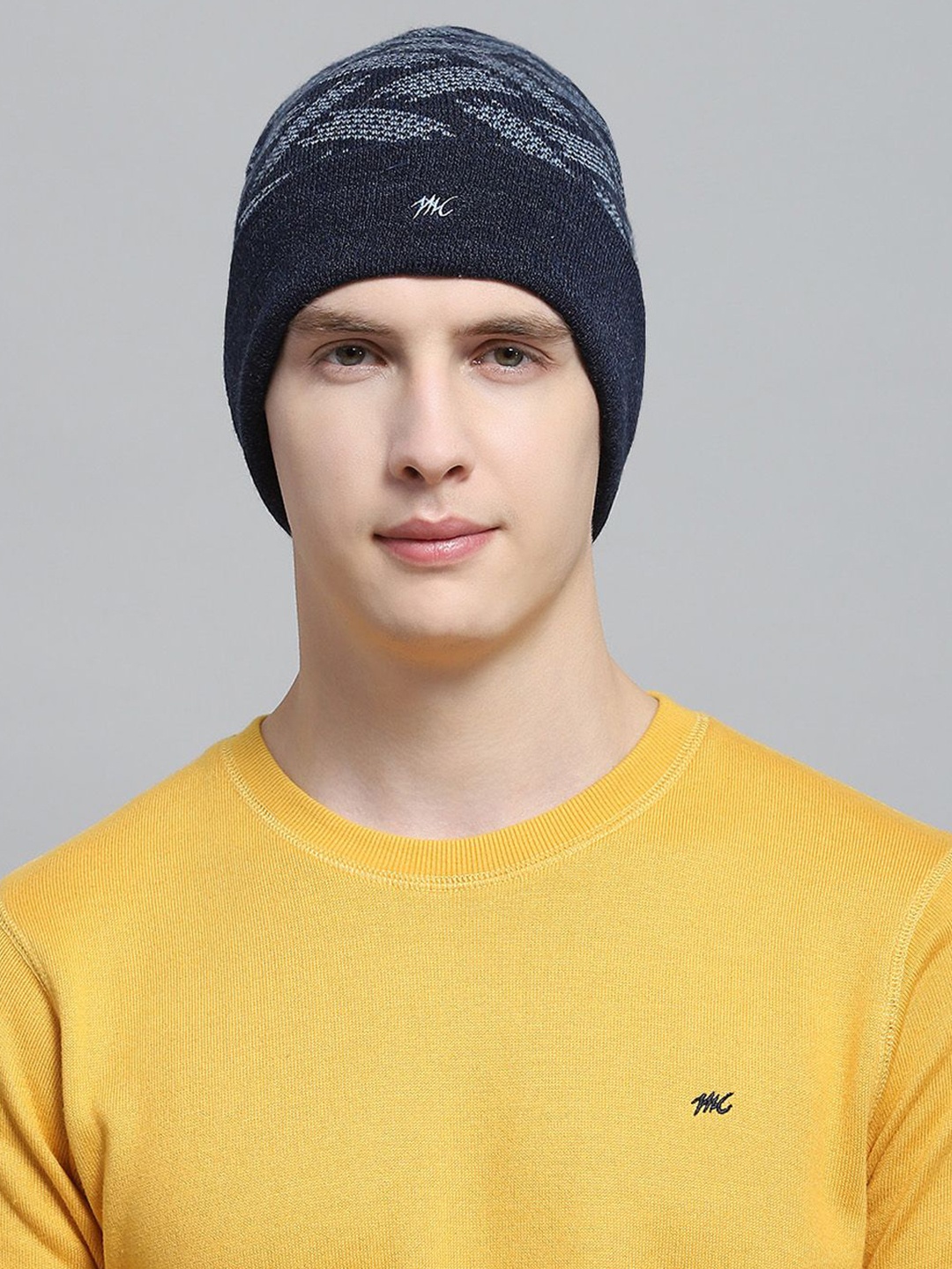

Monte Carlo Men Woollen Beanie, Navy blue
