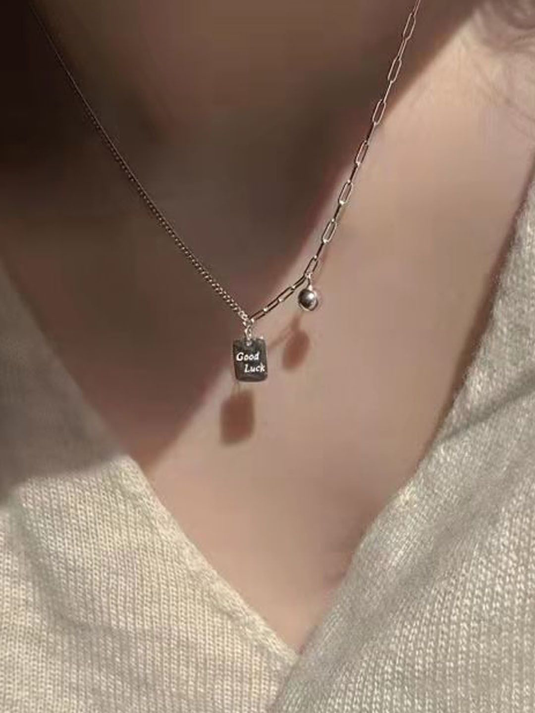 

StyleCast Silver-Toned Elegant Minimal Chain