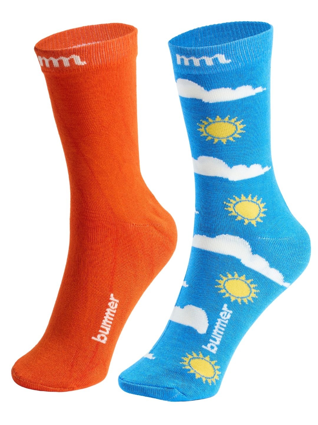 

bummer Unisex Pack Of 2 Odour-Free & Breathable Quarter Length Socks, Blue