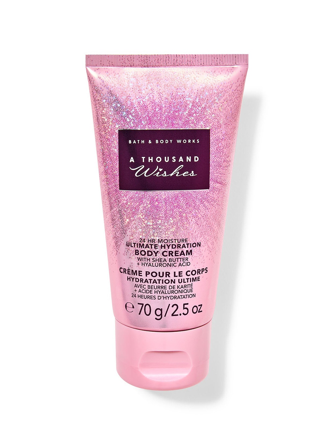 

Bath & Body Works A Thousand Wishes Travel Size Ultimate Hydration Body Cream - 70g, Pink