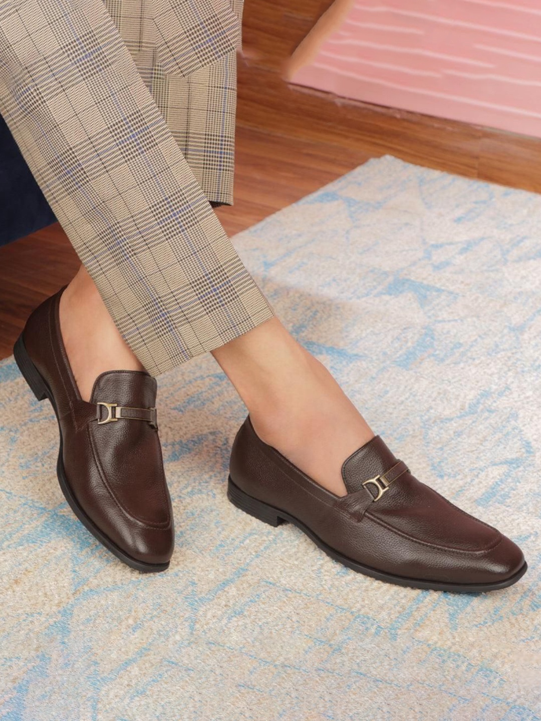 

Tresmode The Leven Brown Men's Leather Loafers