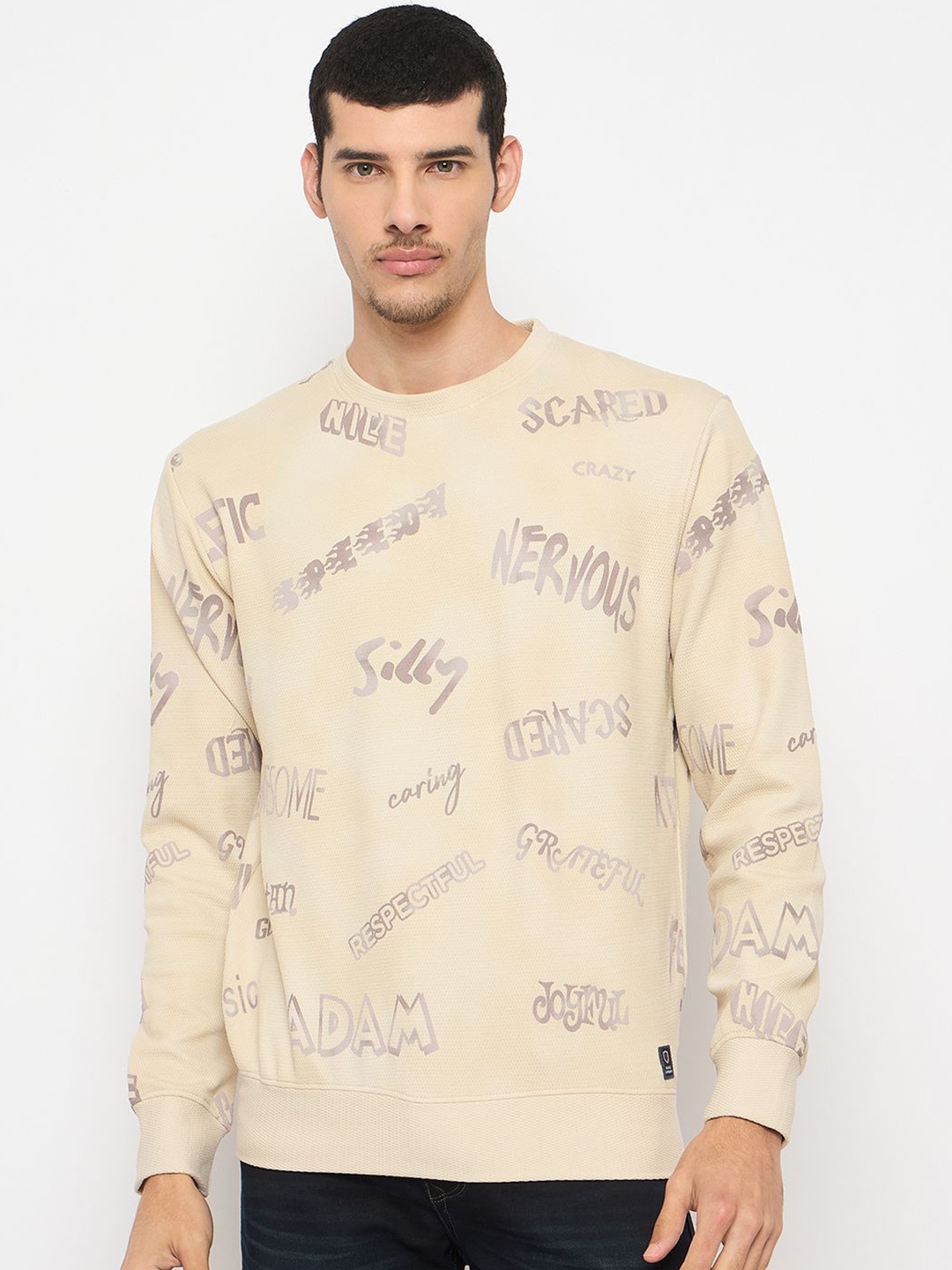 

Duke Men Printed Sweatshirt, Beige