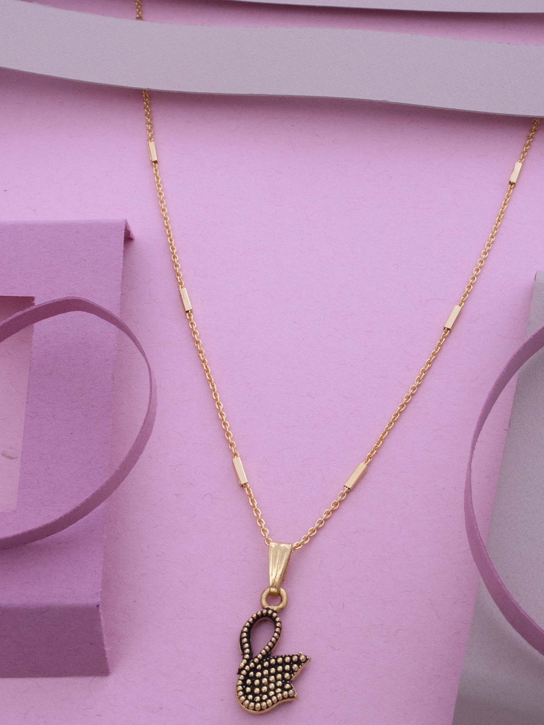 

Ramdev Art Fashion Jwellery Gold-Plated Pendant With Chain