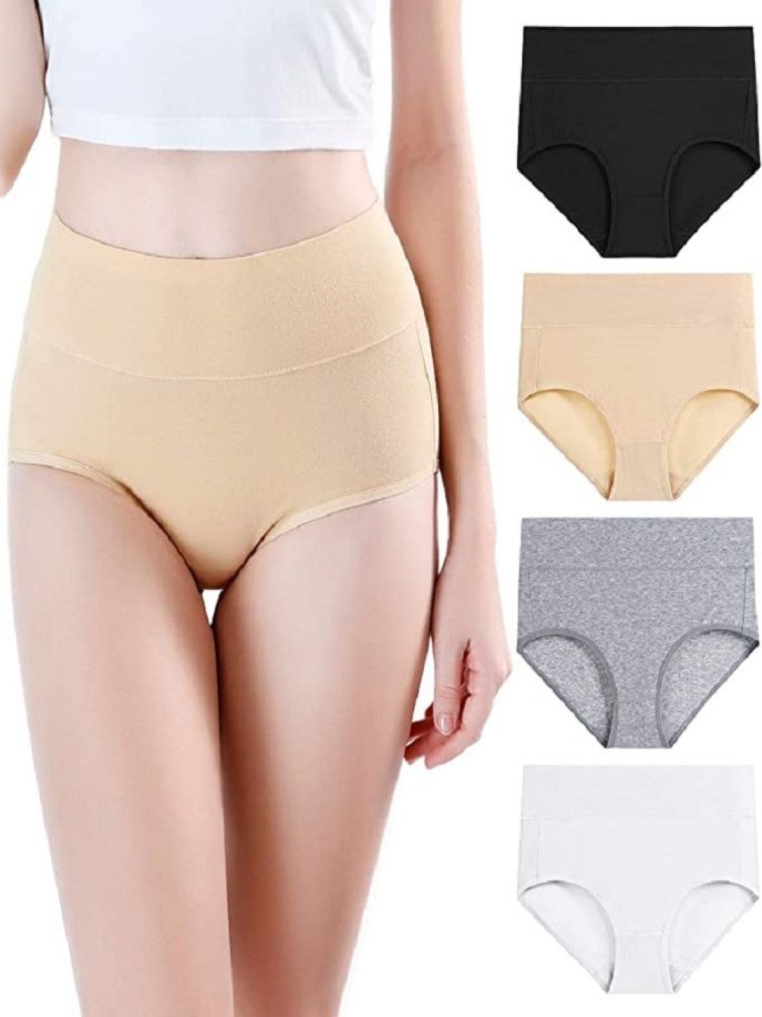 

Diving Deep Pack Of 4 Cotton Mid-Rise Hipster Briefs Q_6_XXL, Black