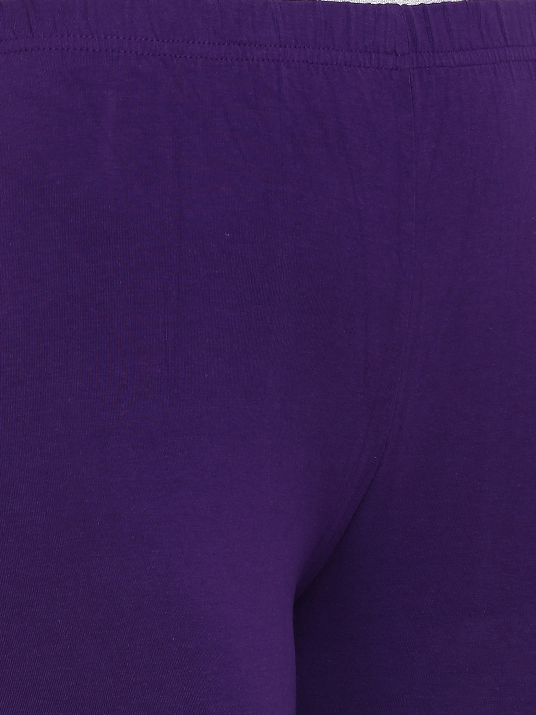 

FFU Women Ankle-ength Solid Cotton Leggings, Purple