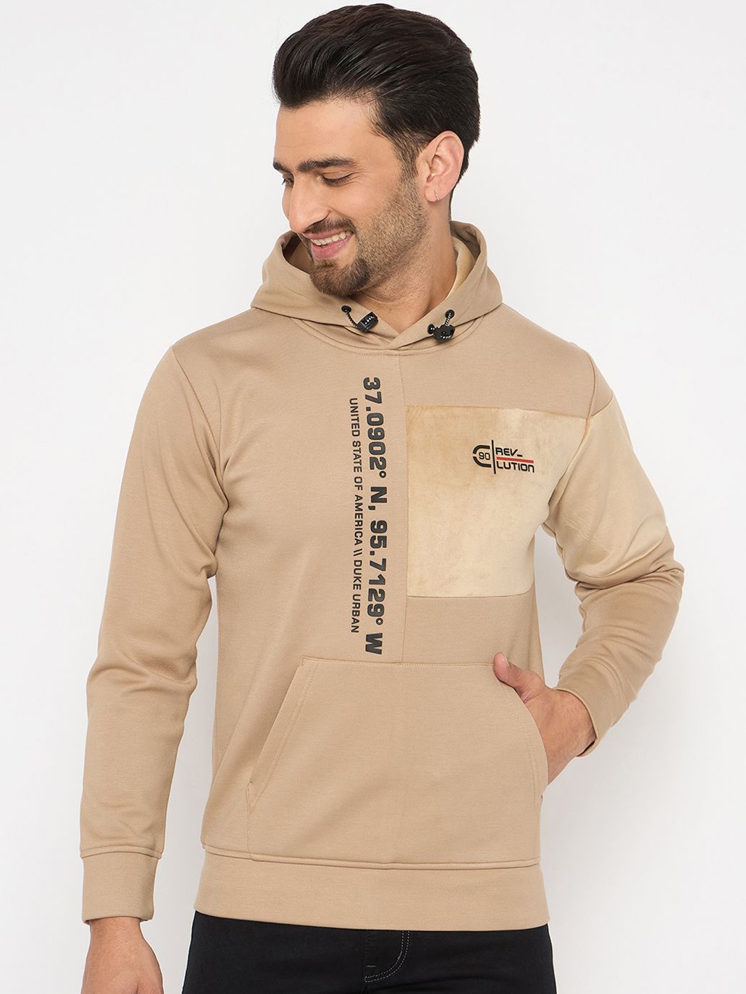 

Duke Men Hooded Sweatshirt, Beige