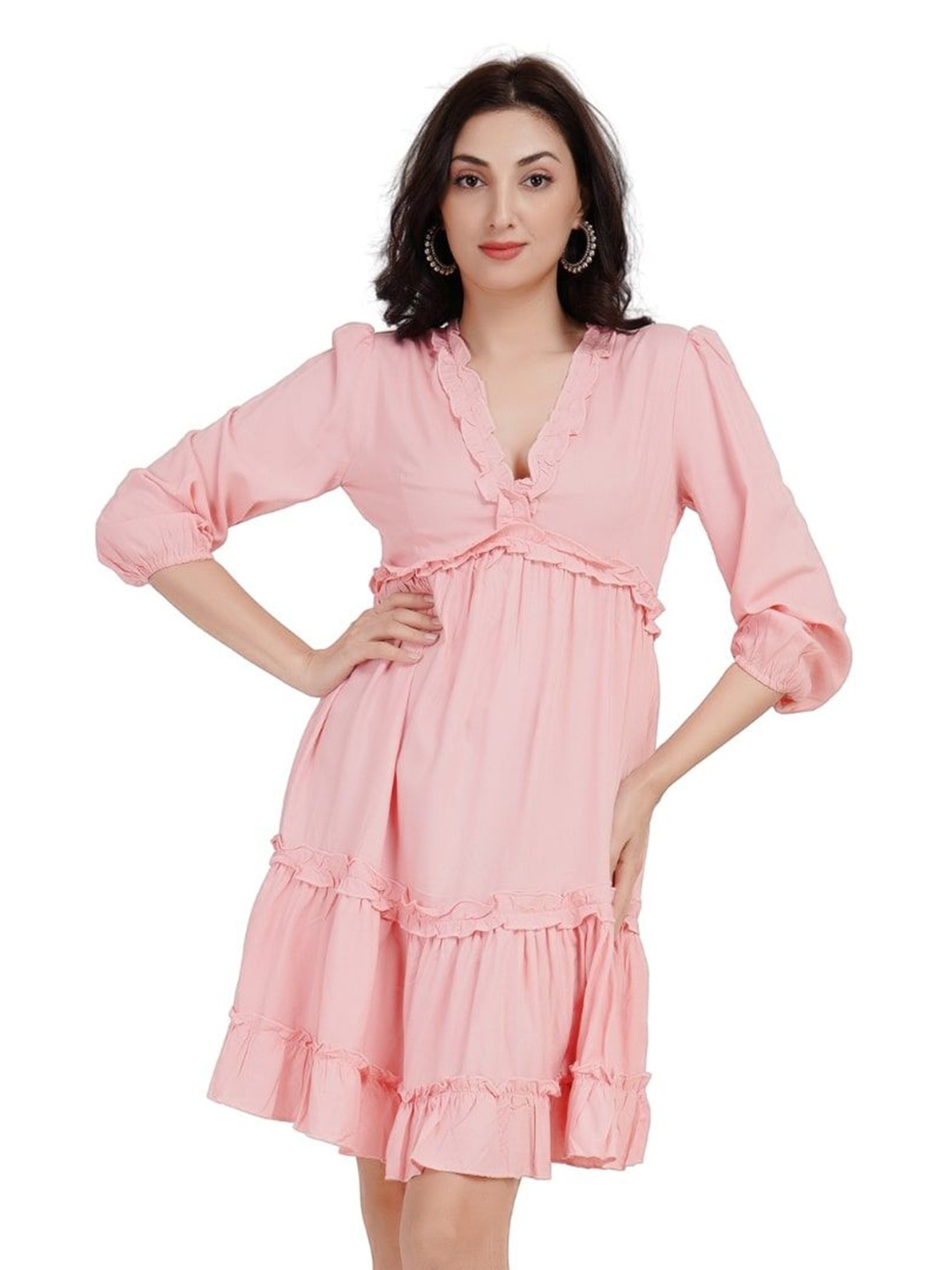 

Kiarabel Retail Fit & Flare Dress, Pink