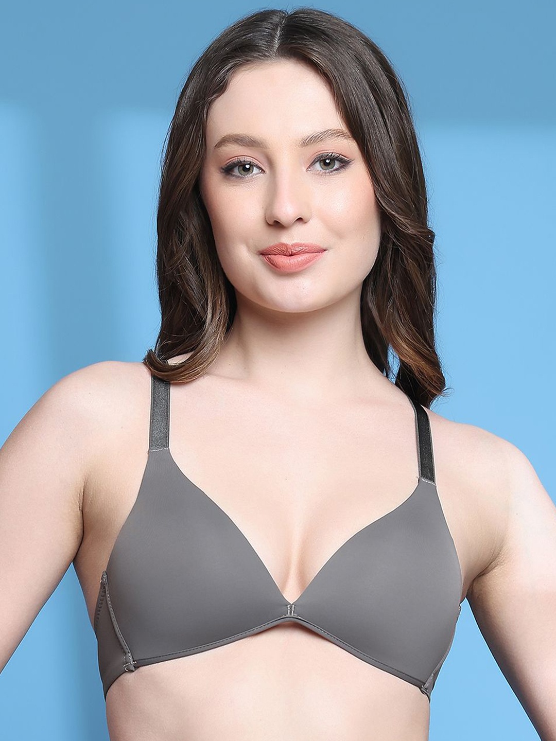 

PrettyCat Bra Half Coverage Lightly Padded, Taupe