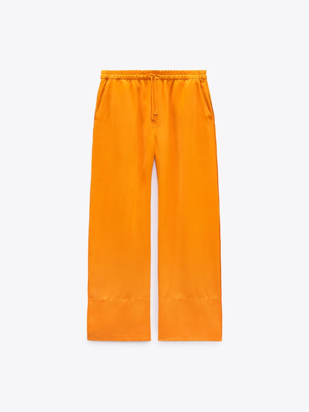 

ZARA Women Trousers, Orange