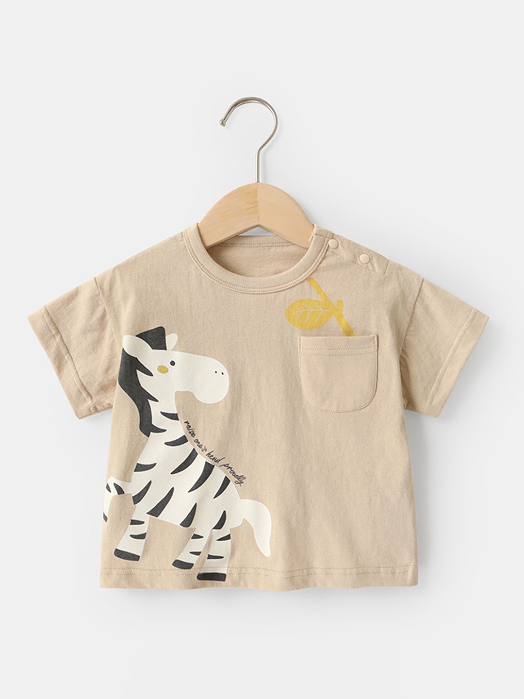 

LULU & SKY Print Cotton Top, Beige