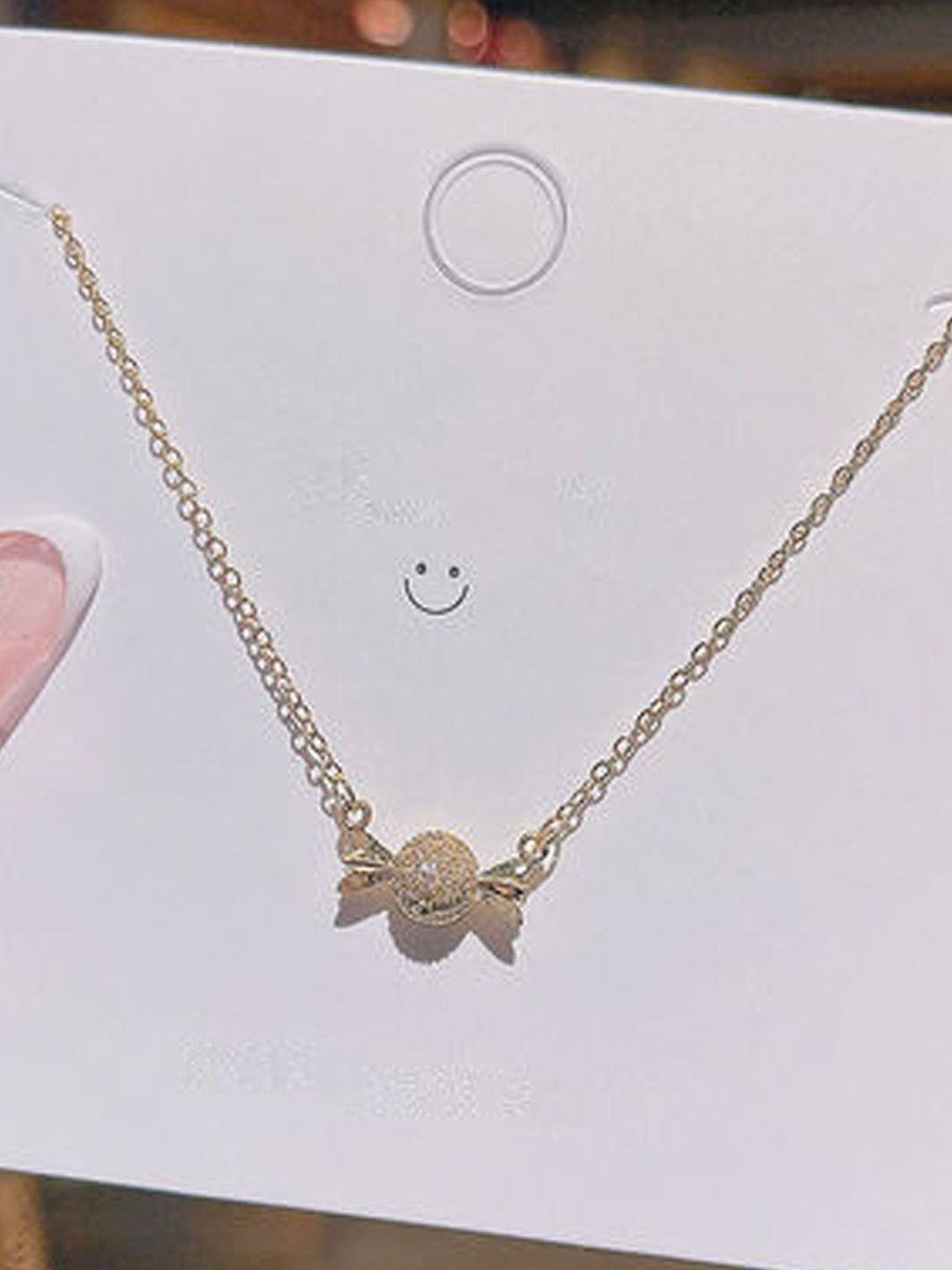 

StyleCast Elegant Silver-Toned Stone Studded Minimal Chain