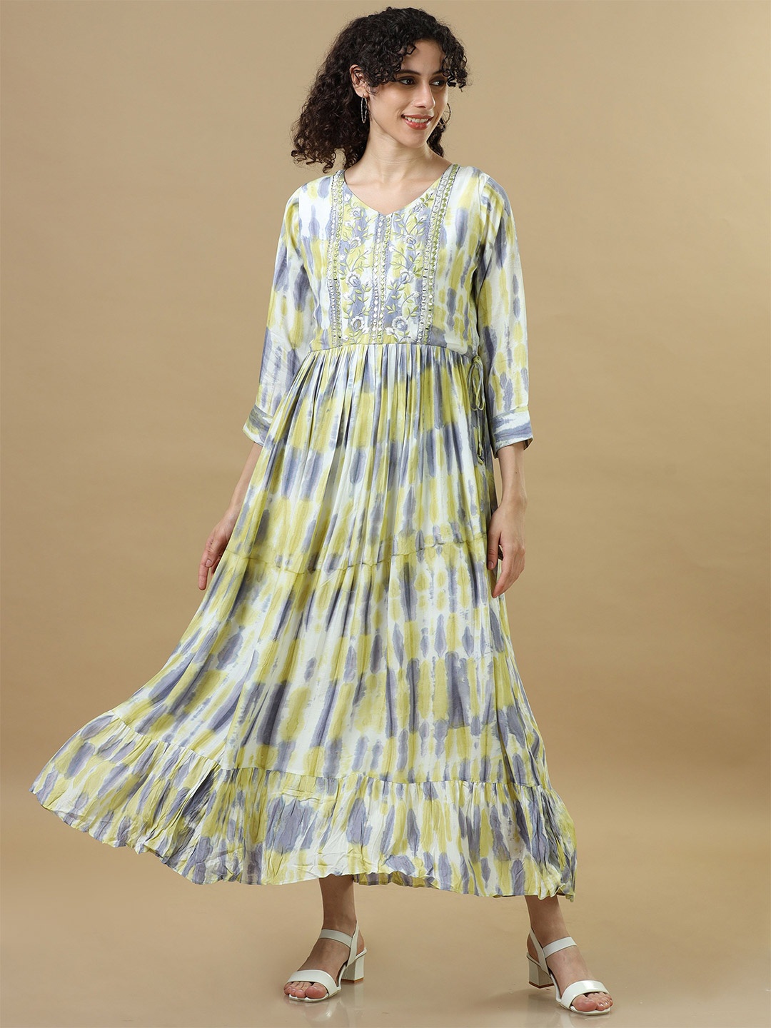 

Hassu's Floral Print Fit & Flare Maxi Dress, Multi
