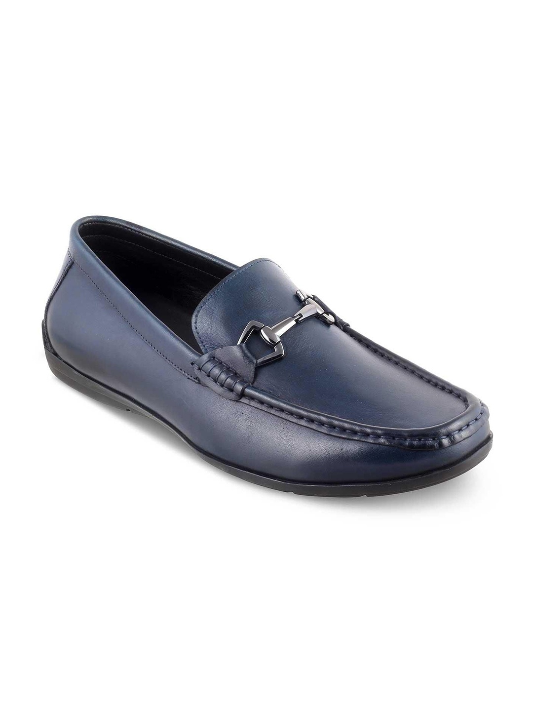 

Tresmode Men Leather Formal Loafers, Blue