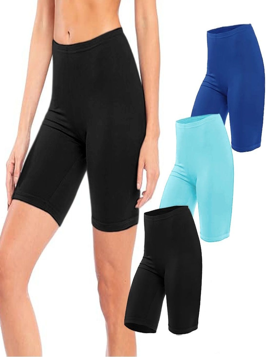 

Diving Deep Pack Of 3 Mid-Rise Boy Shorts Briefs DD687 B,7,Blue Shorts_3 PC_XS