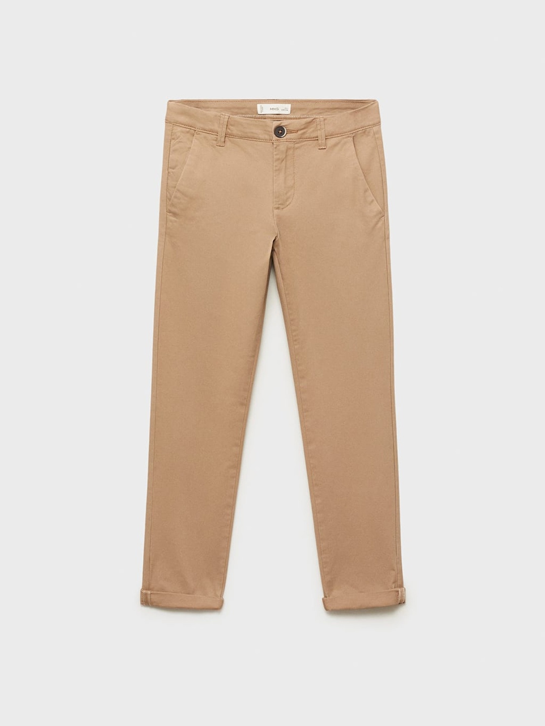 

Mango Kids Boys Twill Chinos Trousers, Khaki