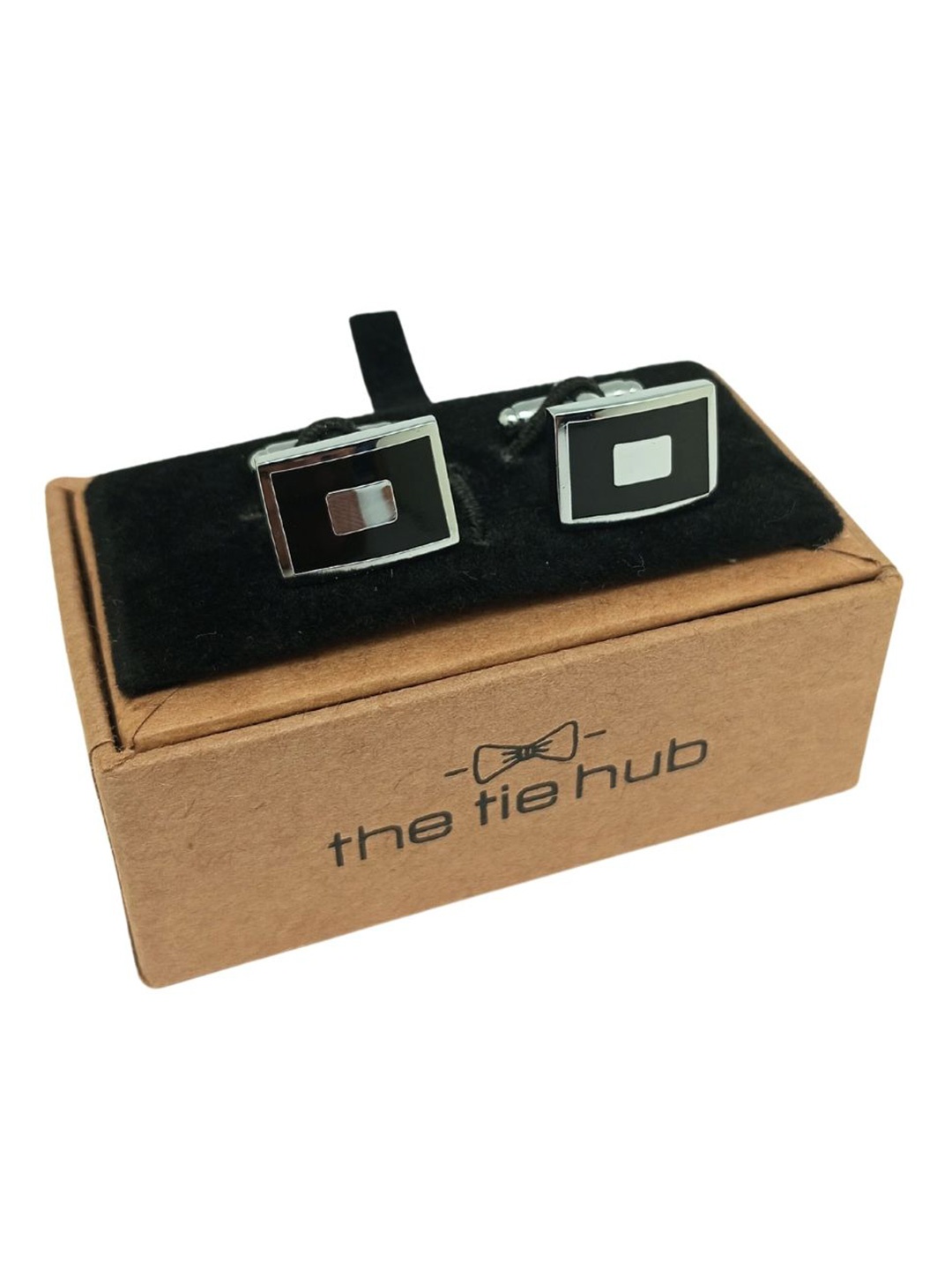 

The Tie Hub Cufflink, Silver