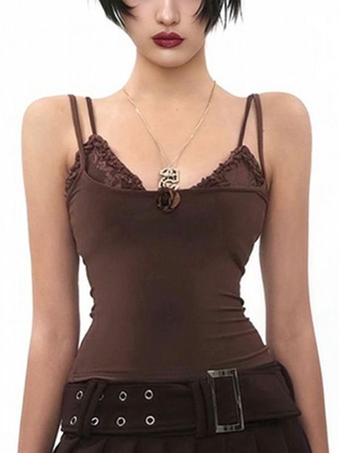 

LULU & SKY Top, Brown