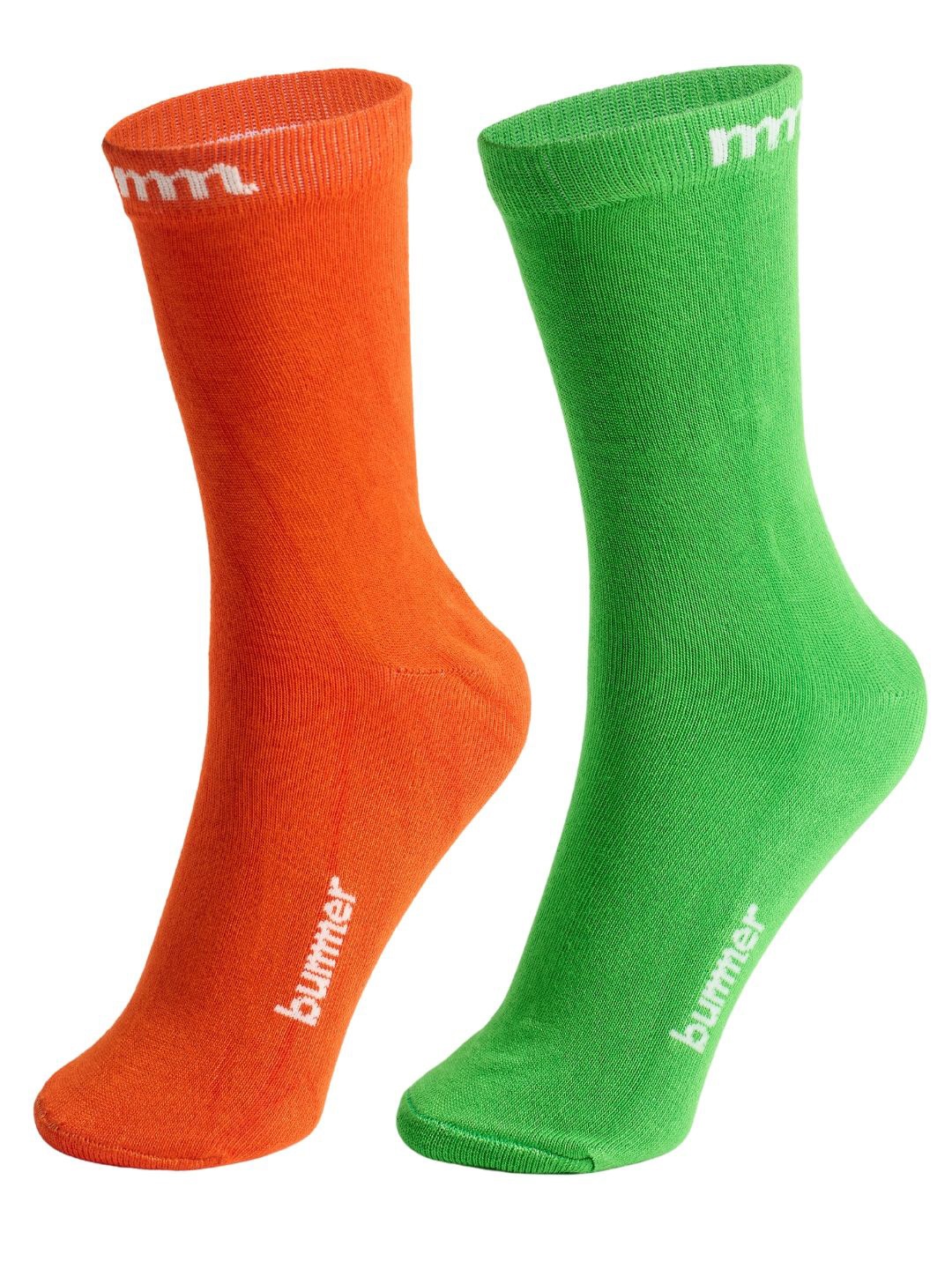 

bummer Unisex Pack Of 2 Odour-Free & Breathable Quarter Length Socks, Green