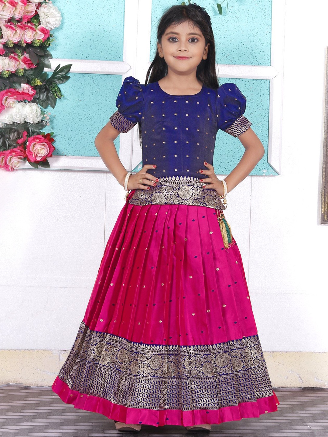 

FELIZ THE DESIGNER STUDIO Girls Ready to Wear Lehenga &, Blue