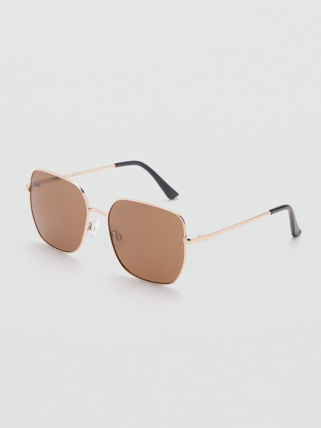 

MANGO Women Square Sunglasses with UV Protected Lens - 87060576-OR, Brown
