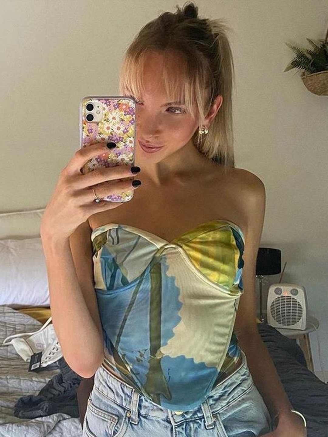 

LULU & SKY Print Top, Yellow