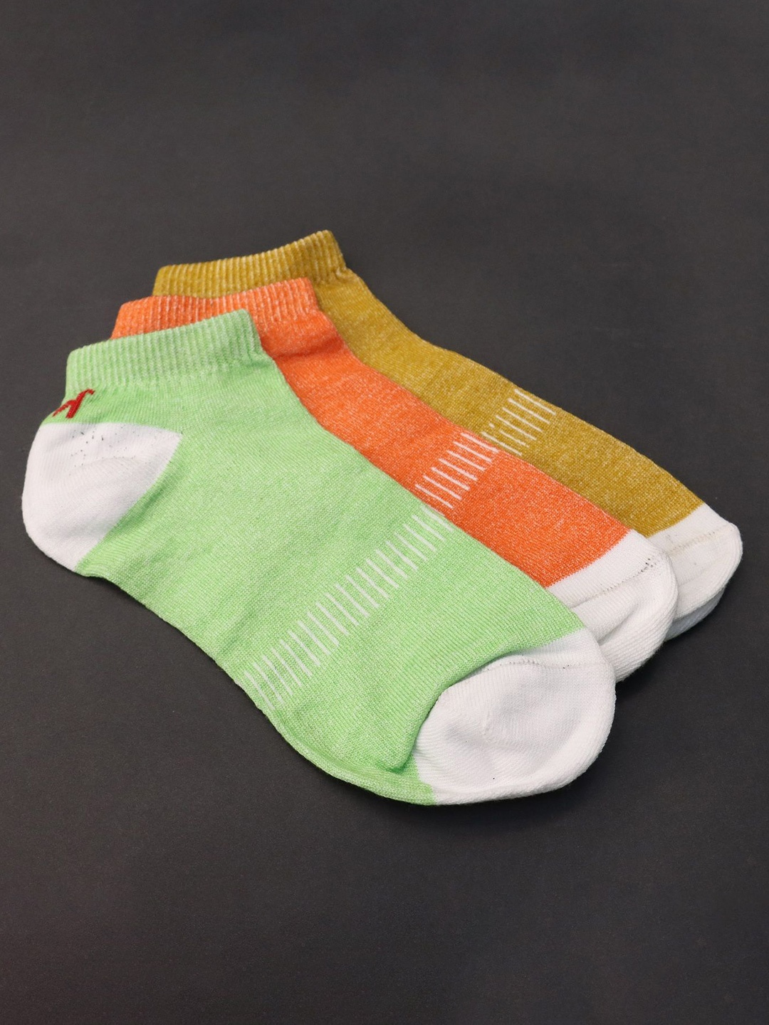 

PRASTHAN Women Pack of 3 Cotton Ankle Length Socks, White