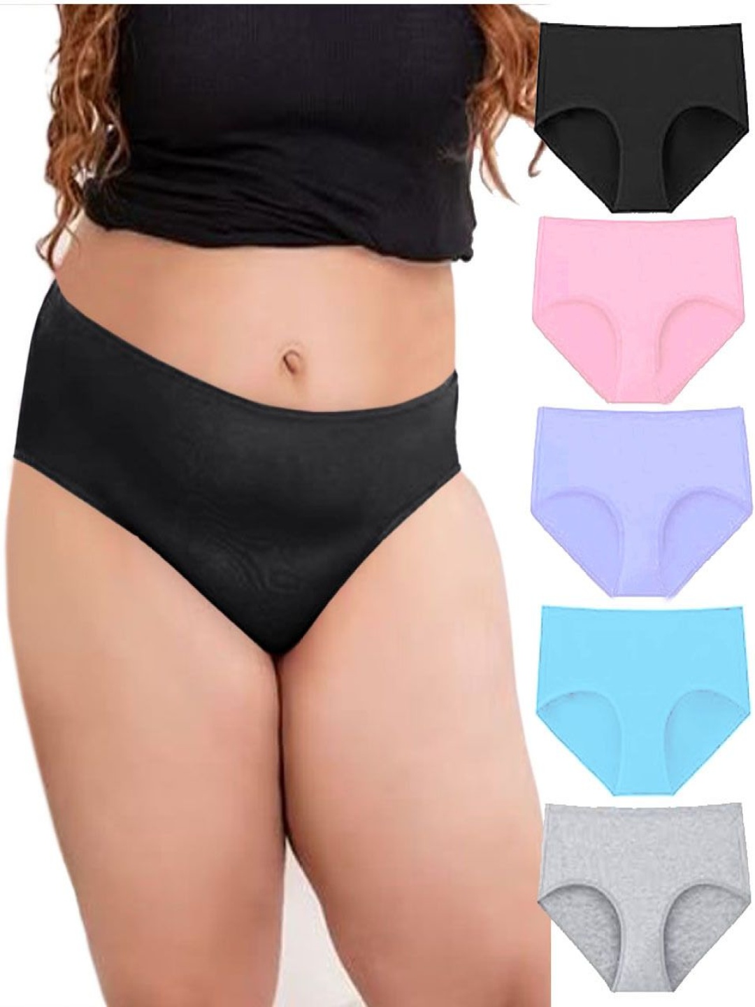 

Diving Deep Pack Of 5 Hipster Briefs DD298 B, BP, 47, 07, G New Pant_ies_5 PC_XL, Pink