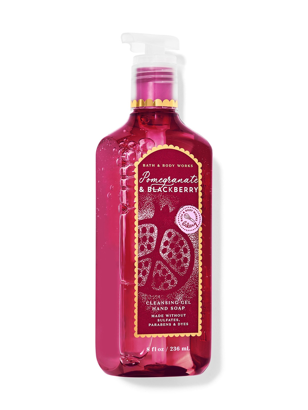 

Bath & Body Works Pomegranate & Blackberry Cleansing Gel Hand Soap - 236ml, Pink