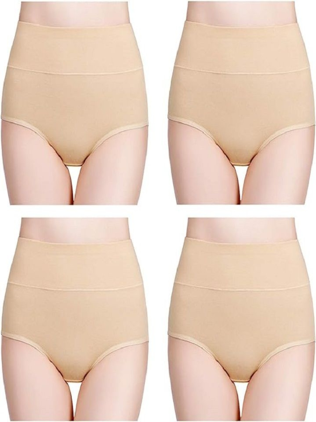 

Diving Deep Pack Of 4 High-Rise Hipster Briefs H_3_S, Beige