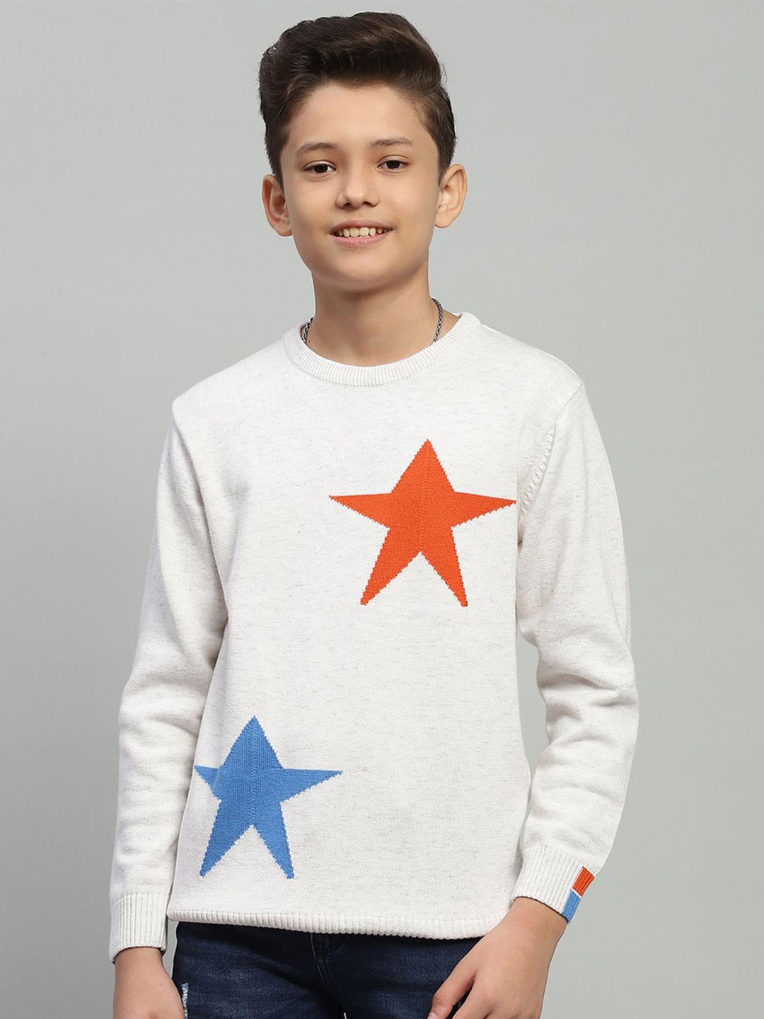 

Monte Carlo Boys Pullover, White