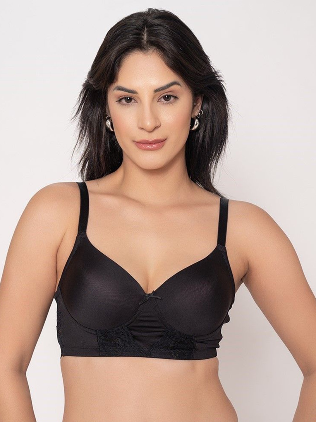 

Chelvet Bra Full Coverage Underwired Lightly Padded, Black