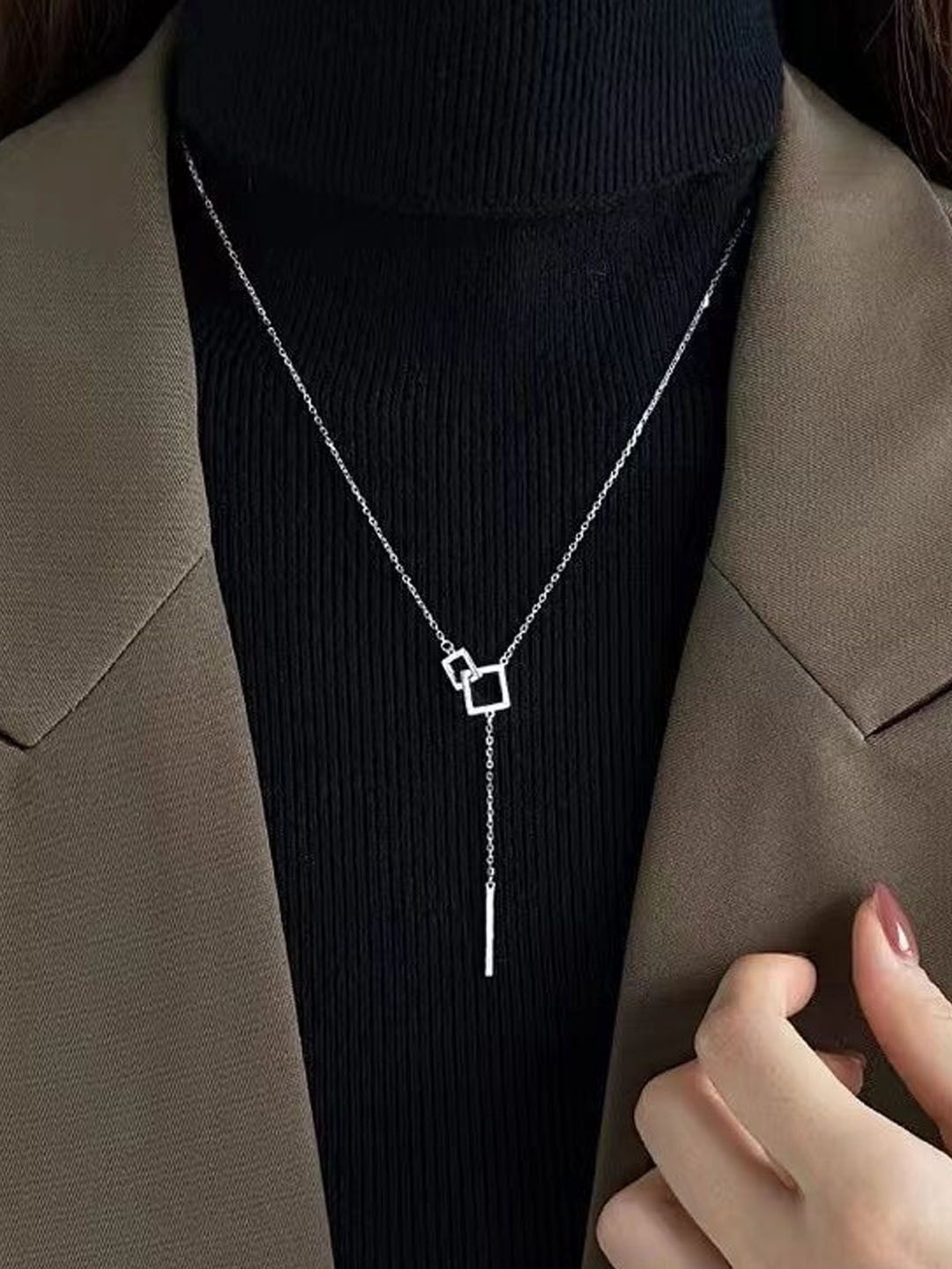 

StyleCast Silver-Toned Elegant Minimal Chain