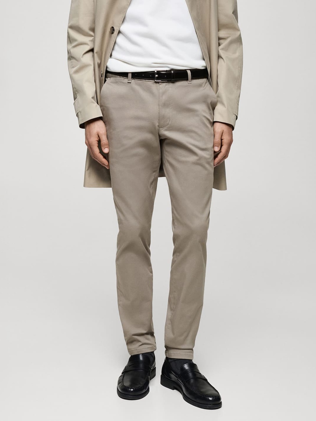 

MANGO MAN Slim Fit Chinos, Taupe