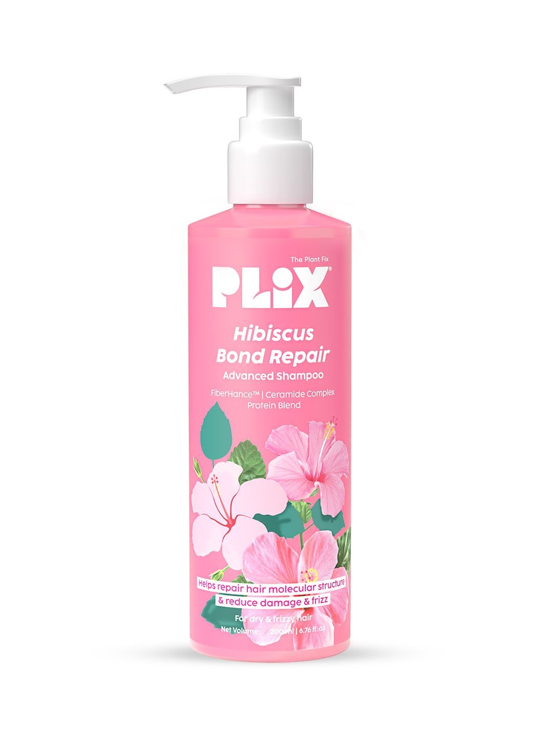 

PLIX THE PLANT FIX Hibiscus Bond Repair Advanced Shampoo - 200ml, Pink