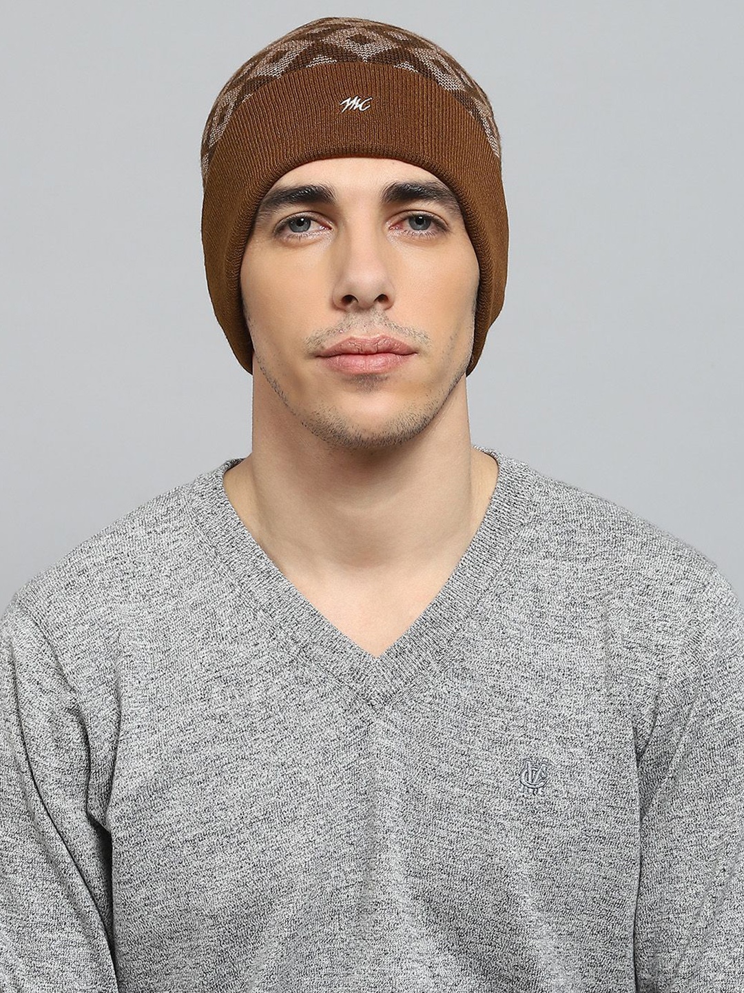 

Monte Carlo Men Woollen Beanie, Brown